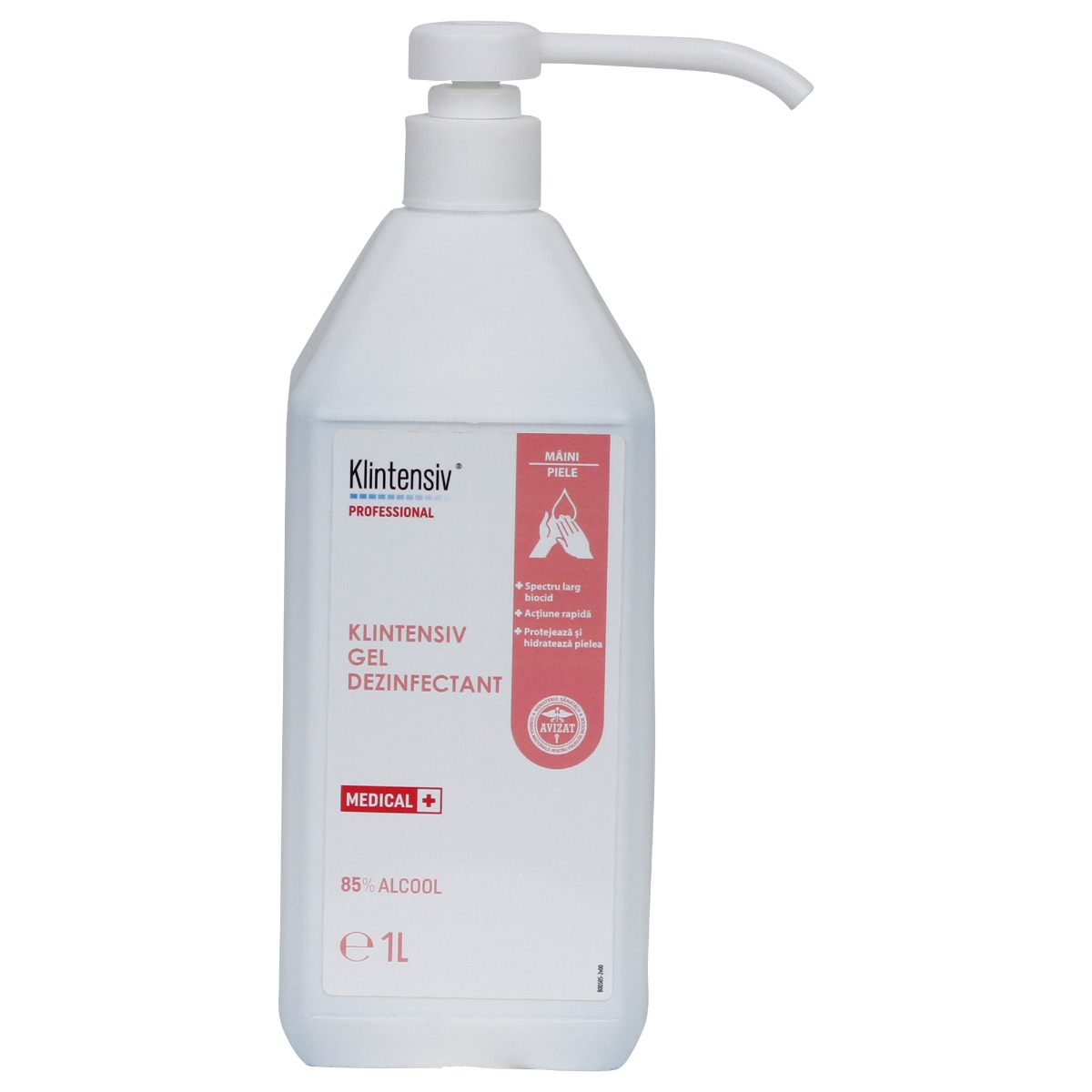 Gel dezinfectant maini si tegumente Klintensiv 1000 ml
