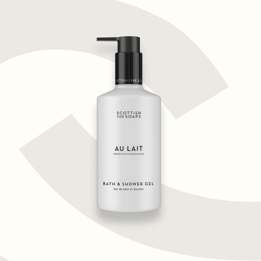 Gel dus cu lapte de ovaz si musetel Au Lait, 300ml, Scottish Fine Soaps