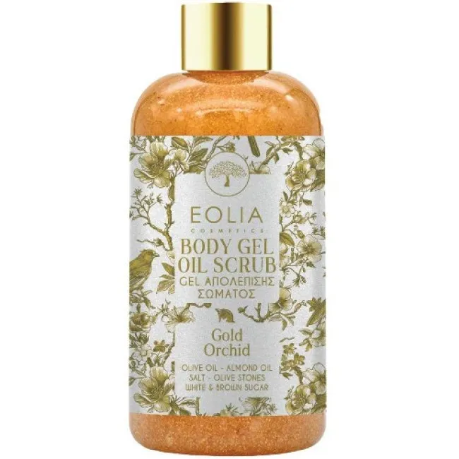 Gel exfoliant pentru corp cu orhidee Gold Orhid, 250ml, Eolia