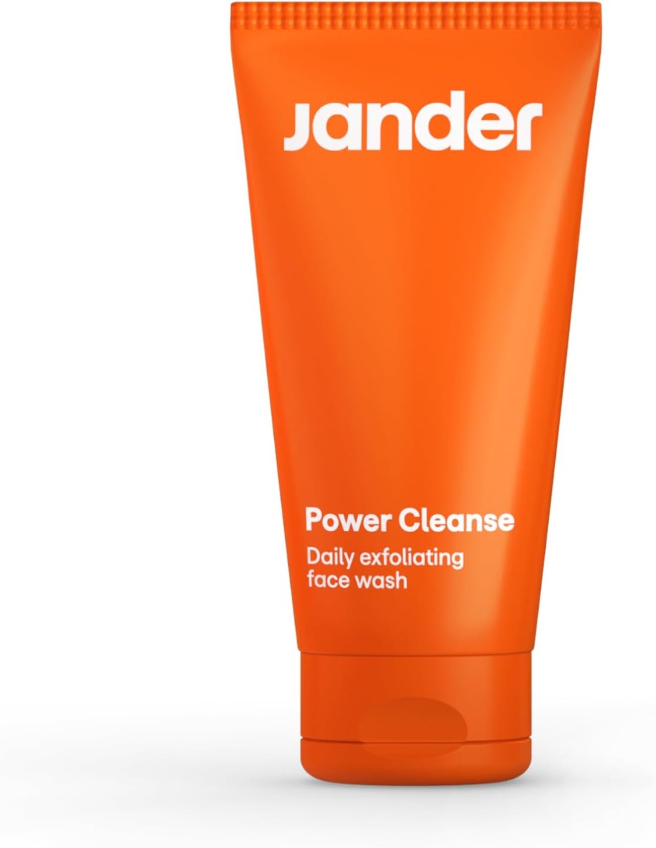 Gel exfoliant pentru ten barbati cu carbune activ anti-poluare, 75ml, Jander Skin