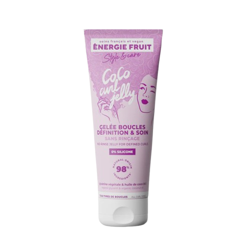 Gel fara clatire pentru bucle definite cu ulei de cocos organic, 200ml, Energie Fruit