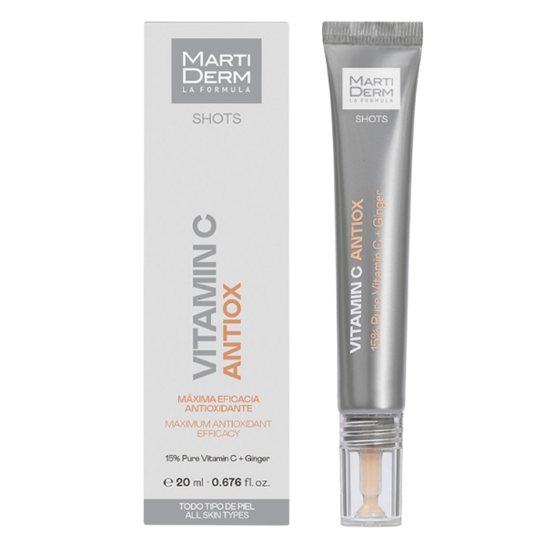 Gel fluid antioxidant cu vitamina C Antiox Shots, Martiderm | 20 ml