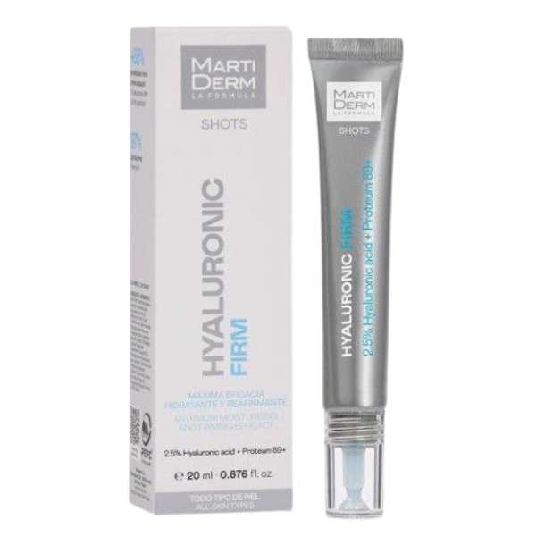 Gel fluid hidratare si fermitate cu acid hialuronic Shots Hyaluronic Firm, Martiderm | 20 ml