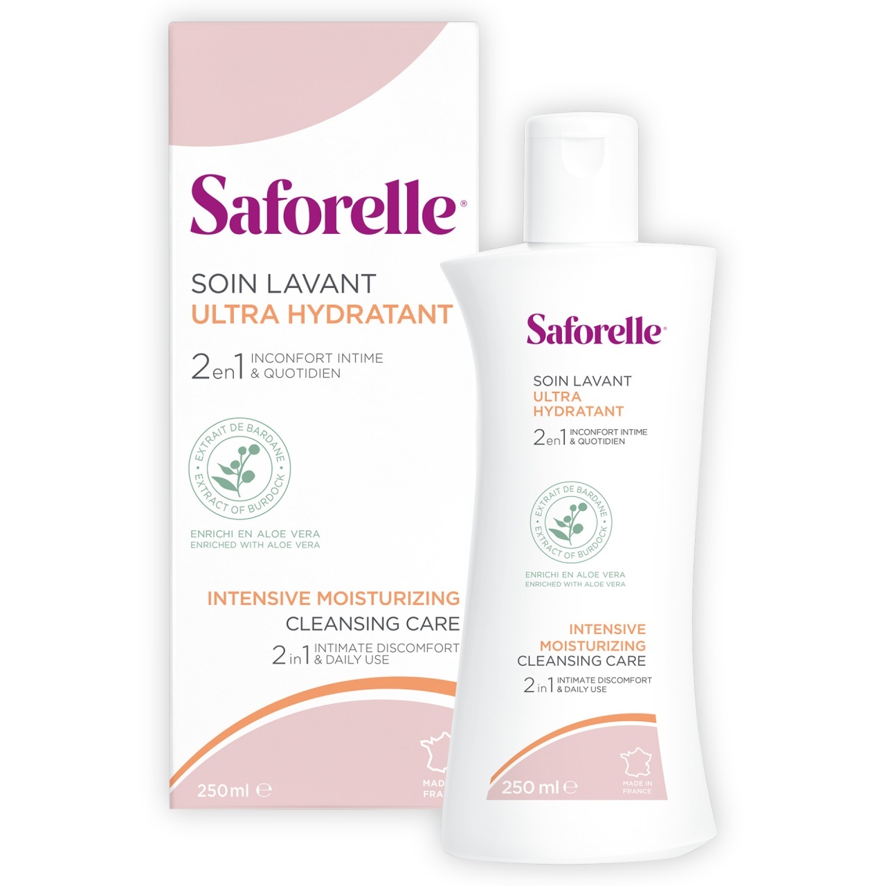 Gel igiena intima si corporala ultrahidratant Saforelle, 250ml, Laboratoarele Iprad