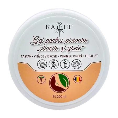 Gel pentru picioare obosite si grele, 200g, Kasuf