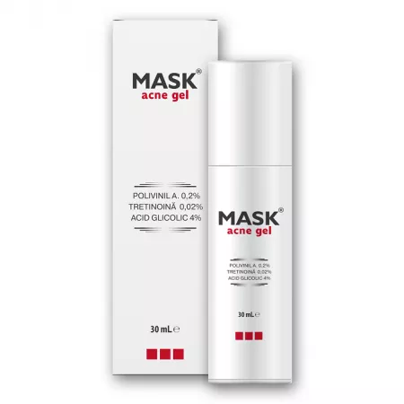 Gel pentru tratamentul comedoanelor inchise si deschise Mask Acne Gel, Meditrina Pharmaceuticals | 30 ml