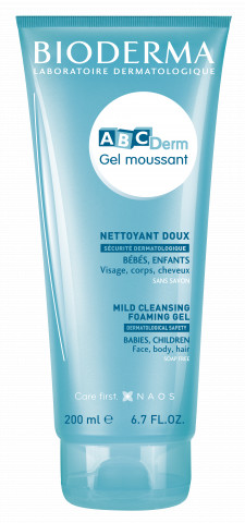Gel spumant ABCDerm, 200 ml, Bioderma