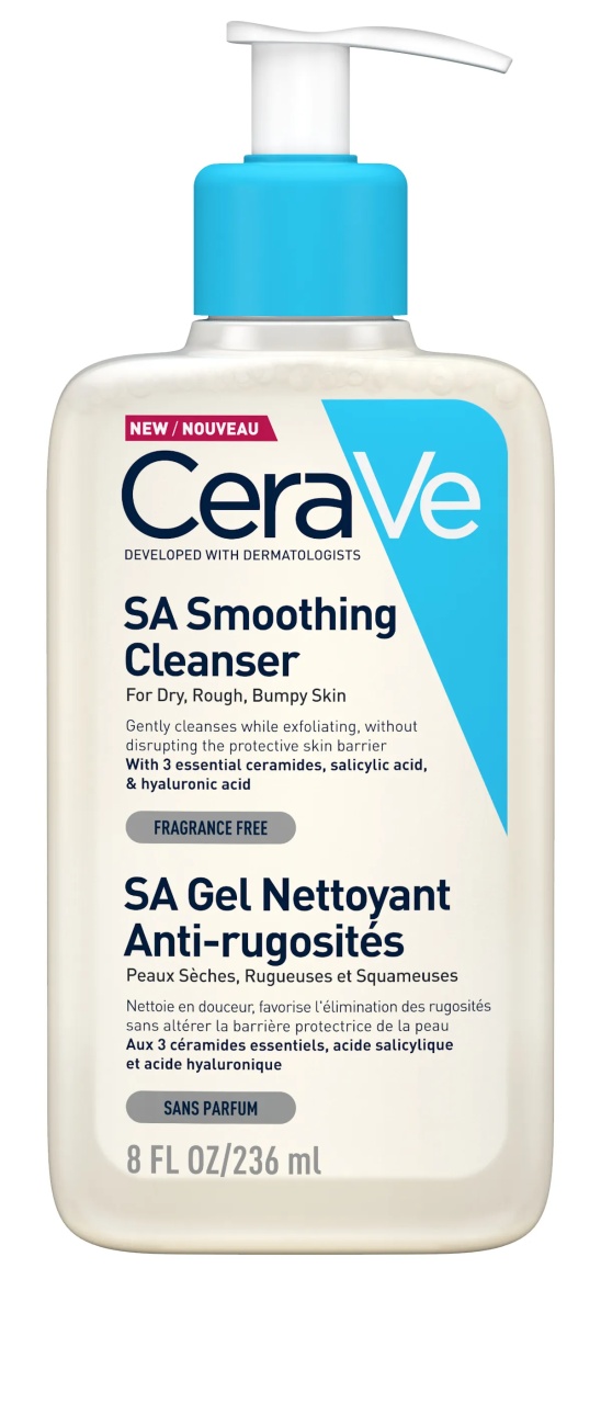 Gel spumant curatare anti-rugozitati, piele uscata, 236 ml, Cerave