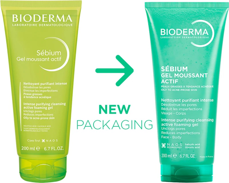 Gel spumant Sebium Activ, 200ml, Bioderma