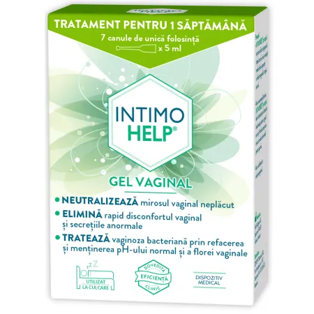Gel vaginal Intimohelp, Zdrovit | 7 canule x 5 ml