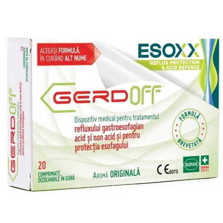 Gerdoff Esoxx, 20 comprimate, Sofar
