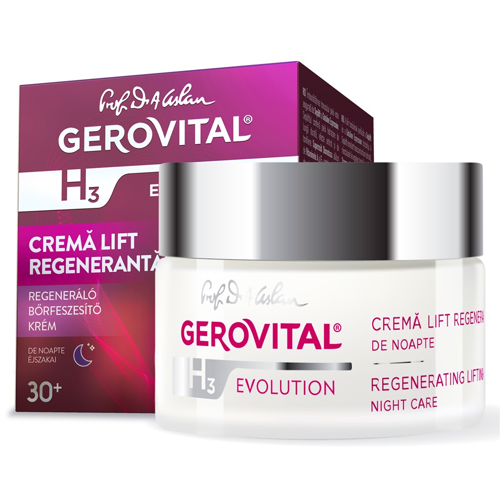 Gerovital H3 Evolution Cremă Lift Regenerantă de Noapte, 50 ml