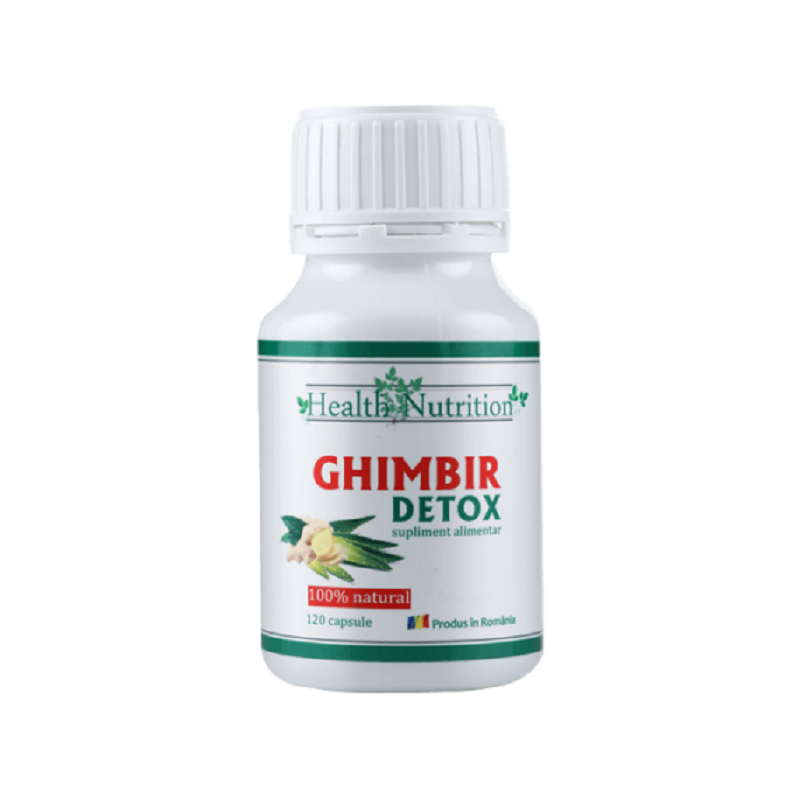 Ghimbir detox natural, 120 capsule, Health Nutrition