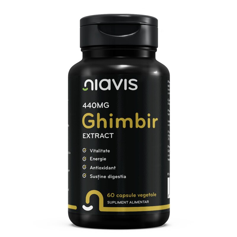 Ghimbir Extract 440mg 60cps, Niavis
