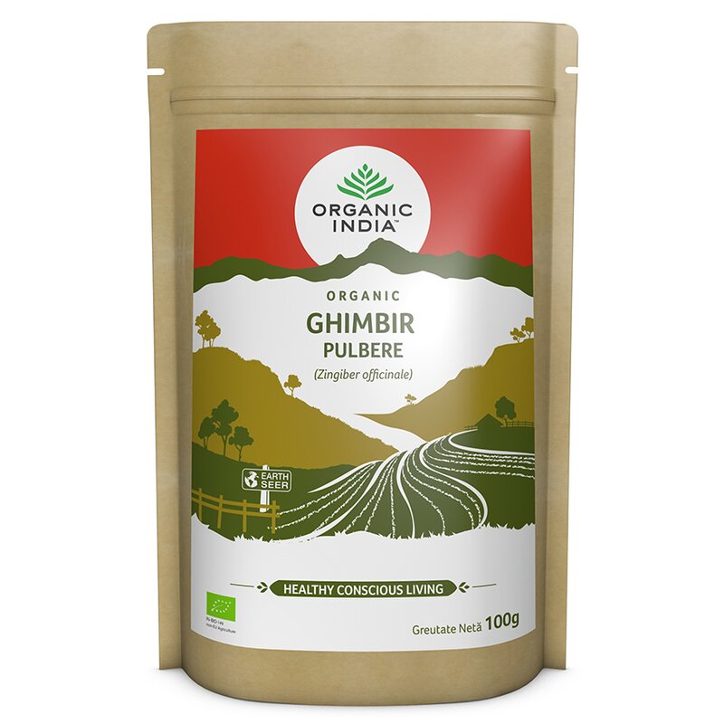 Ghimbir Pulbere, eco, 100g, Organic India