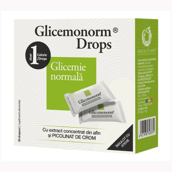 Glicemonorm Drops, Dacia Plant | 100 g