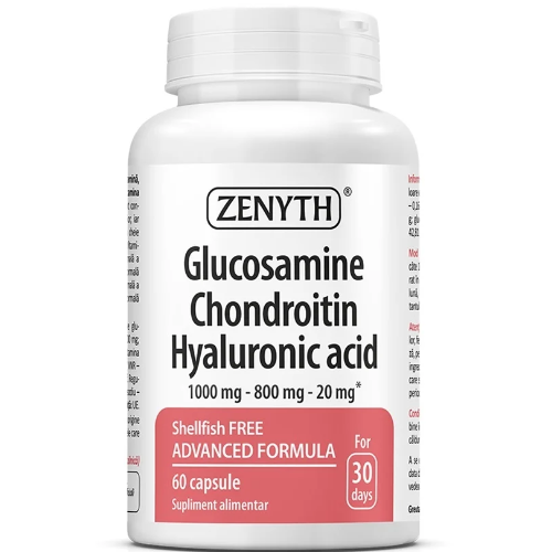 Glucosamine Chondroitin Hyaluronic Acid 60cps Zenyth