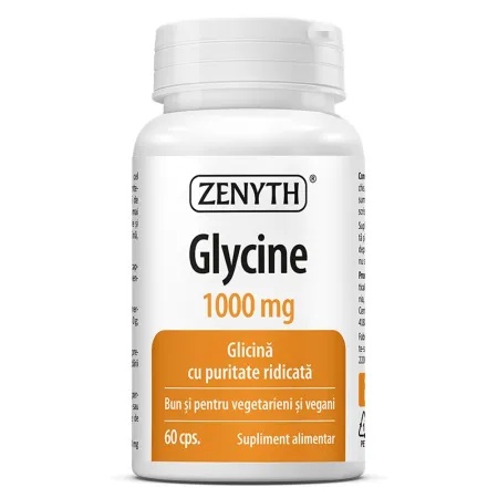Glycine 1000mg, 60 capsule, Zenyth