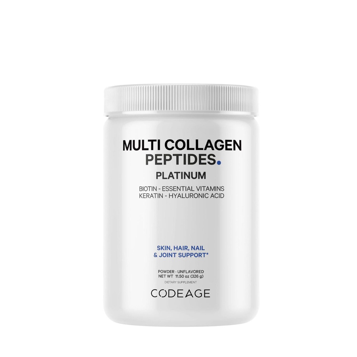 GNC CODEAGE PLATINUM MULTI COLLAGEN PEPTIDES UNFLAVORED 323G 585034