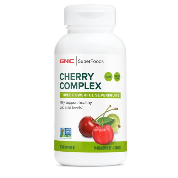 GNC SuperFoods Cherry Complex, Extract de Cirese Amare pentru Reglarea Acidului Uric, General Nutrition Corp | 90 cps