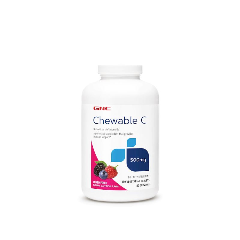 GNC Vitamina C Masticabila 500 mg | 180 tablete