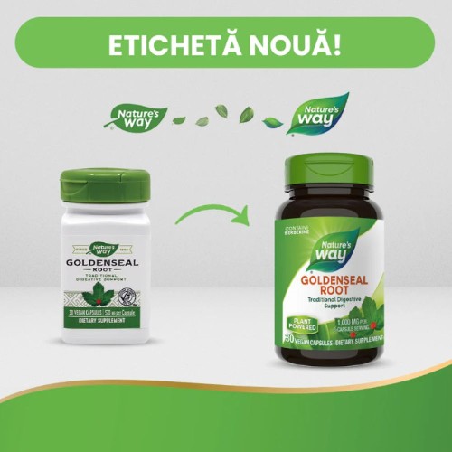 Goldenseal 570mg, 30cps, Natures Way