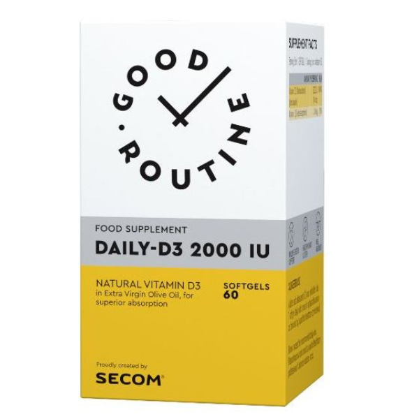 Good Routine Daily-D3 2000UI, Secom | 60 capsule