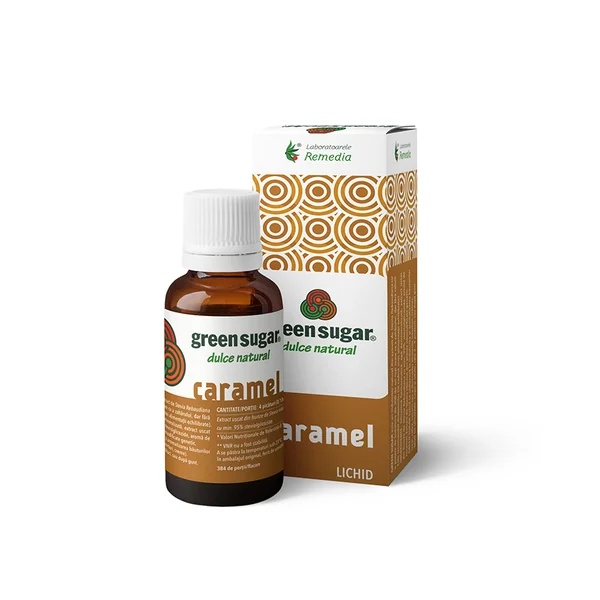 Green Sugar lichid, îndulcitor natural din stevie, 50 ml, Laboratoarele Remedia