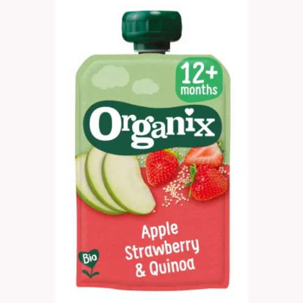 GUSTARE ECOLOGICA BIO DE MERE CAPSUNI SI QUINOA 12+ LUNI 100G 29138