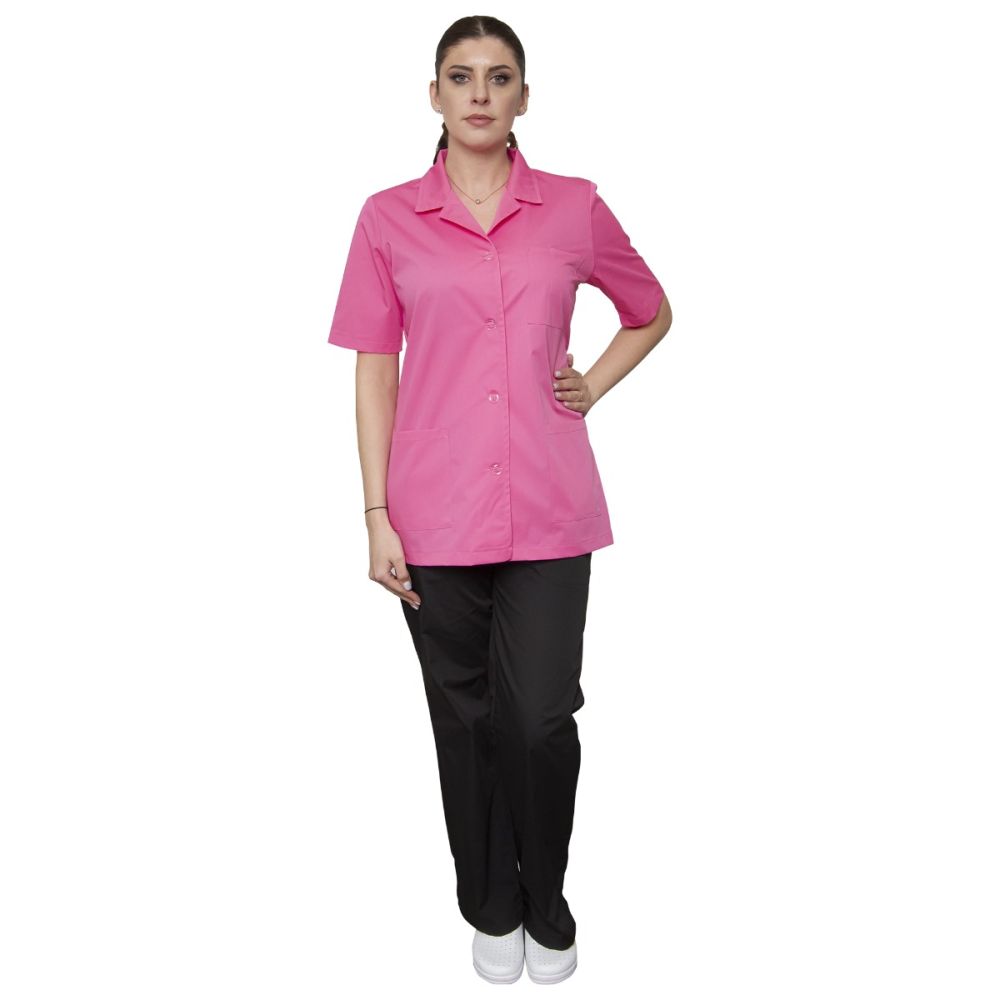Halat dama ANA Premium roz inchis - Uniforma Medicala