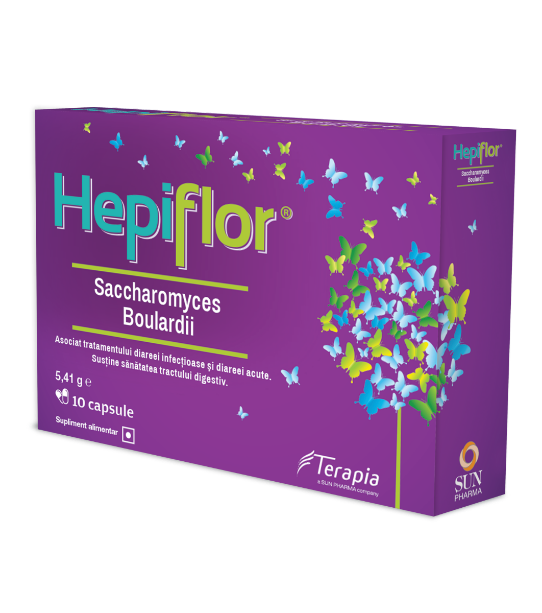 Hepiflor Saccharomyces B., 10 capsule, Terapia