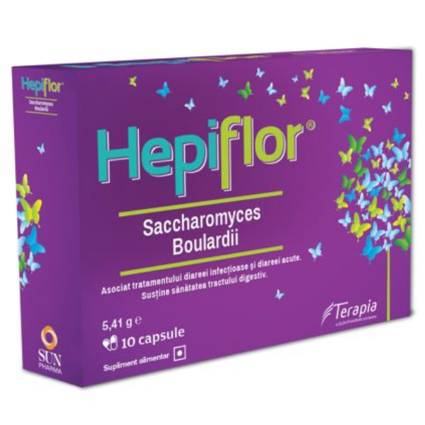 Hepiflor Saccharomyces Boulardii, Terapia | 10 plicuri, Terapia