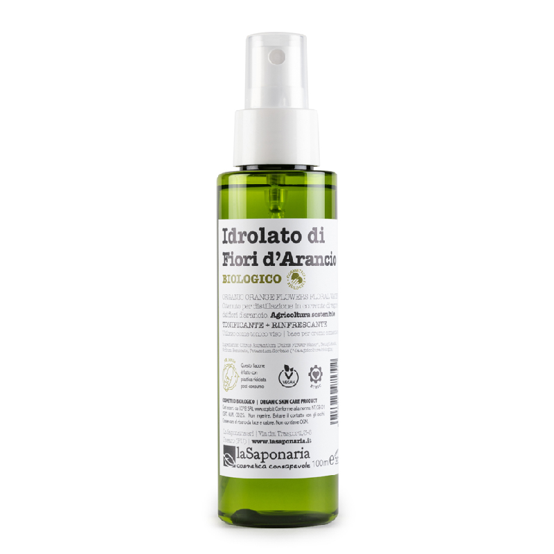 Hidrolat bio (apa florala) regeneranta de floare de portocal, 100ml, La Saponaria