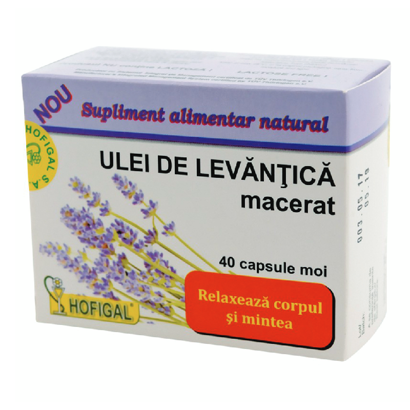 HOFIGAL Ulei de levantica, 40 capsule