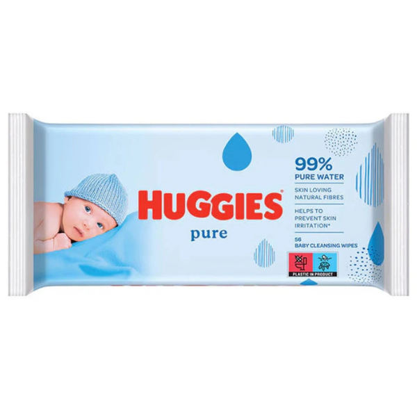 Huggies Pure Servetele umede pentru copii | 56 bucati