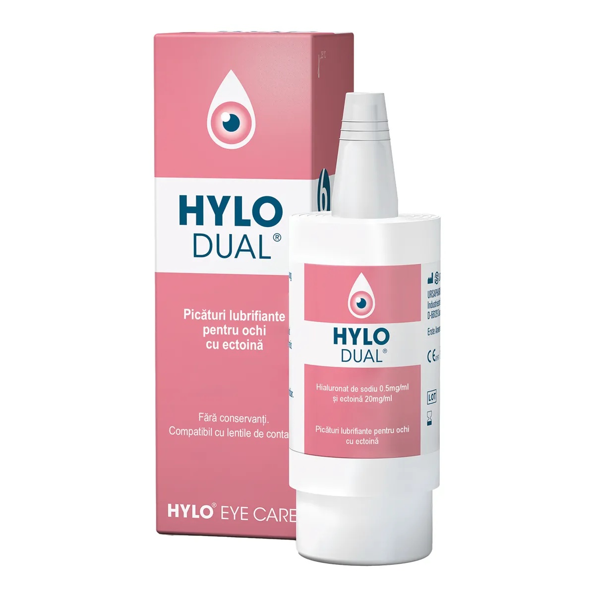 Hylo Dual picaturi lubrifiante pentru ochi, 10ml, Ursapharm