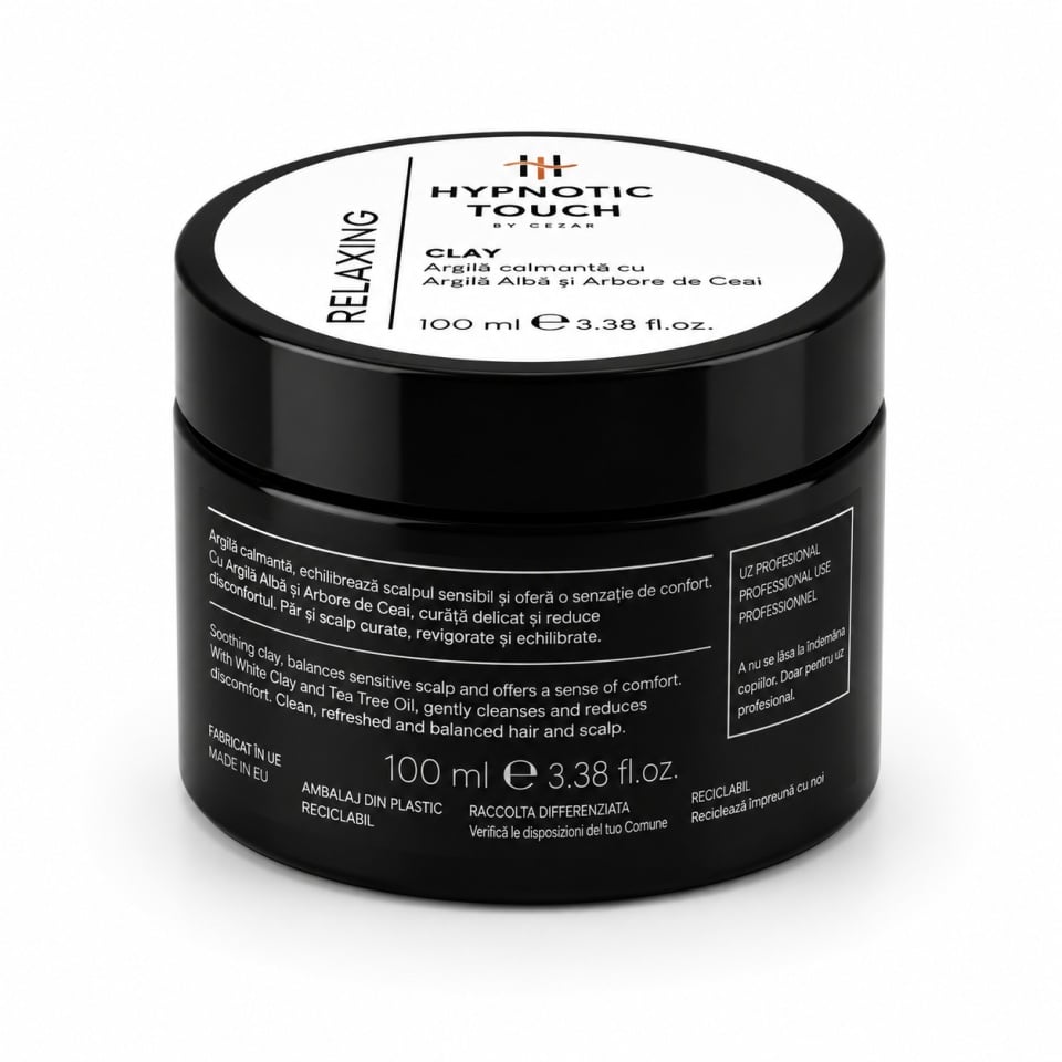 Hypnotic Touch Relaxing Clay – Argilă calmantă cu Argilă Albă și Arbore de Ceai 100 ml