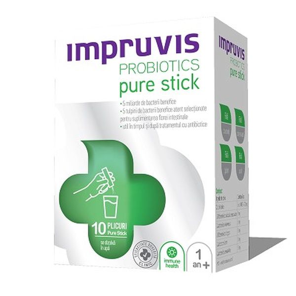Impruvis Probiotics Pure Stick, Bifodan | 10 plicuri