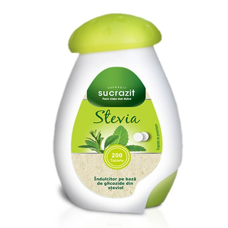 Indulcitor Sucrazit Stevia, Biscol | 200 tablete