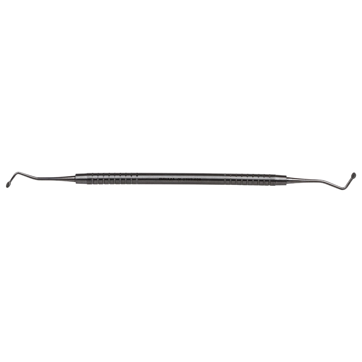 Instrument fir retractie gingivala PRIMA, 0.28mm distanta dinti, 2 capete rotunde Ø 3mm, lungime 12cm, otel inox