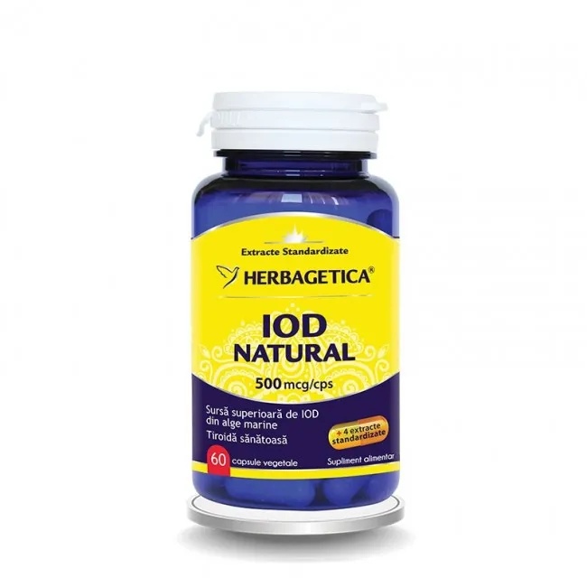 Iod Natural, 60 capsule, Herbagetica