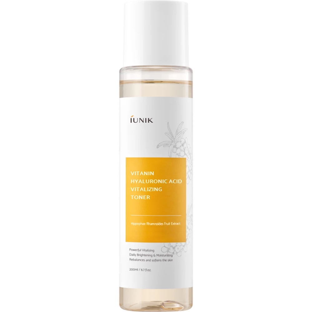 IUNIK Vitamin Hyaluronic Acid Toner revitalizant – hidratare si luminozitate, 200 ml
