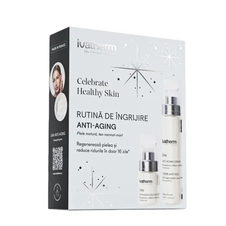 Ivatherm UNA - Pachet Crema anti-aging 50 ml + Crema anti-aging contur de ochi 15 ml – Ivatherm