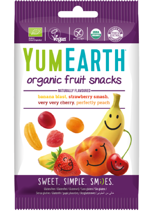 Jeleuri de fructe bio fara gluten si fara gelatina, 50g, Yumearth