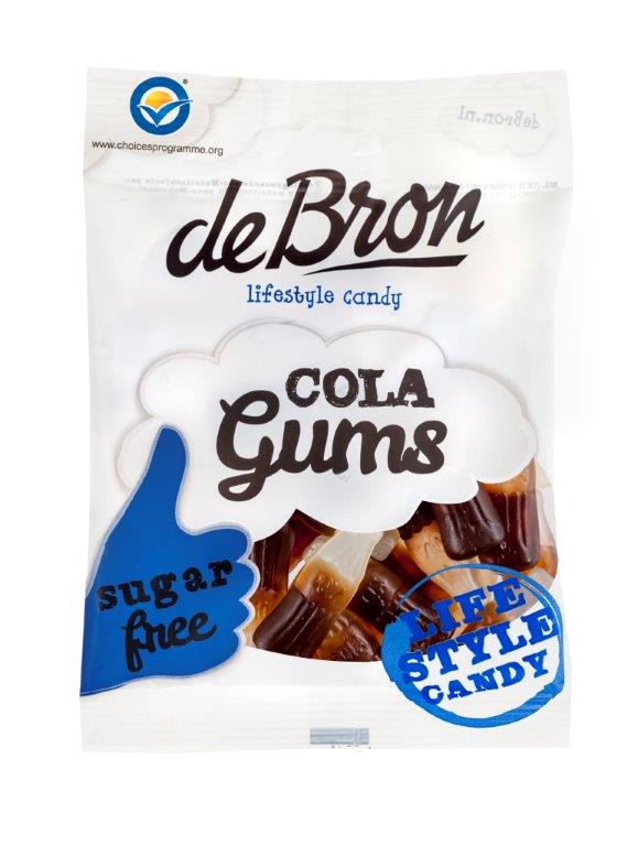 Jeleuri gumate cu aroma de cola fara zahar si fara gluten, 100g, Debron