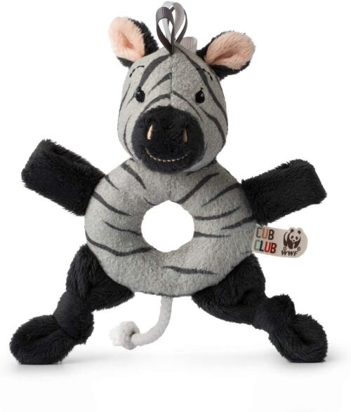 Jucarie apucatoare bebe zebra Ziko gri, WWF, iFamily