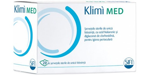 Klimi Med servetele sterile igiena perioculara, 20 bucati, Sifi
