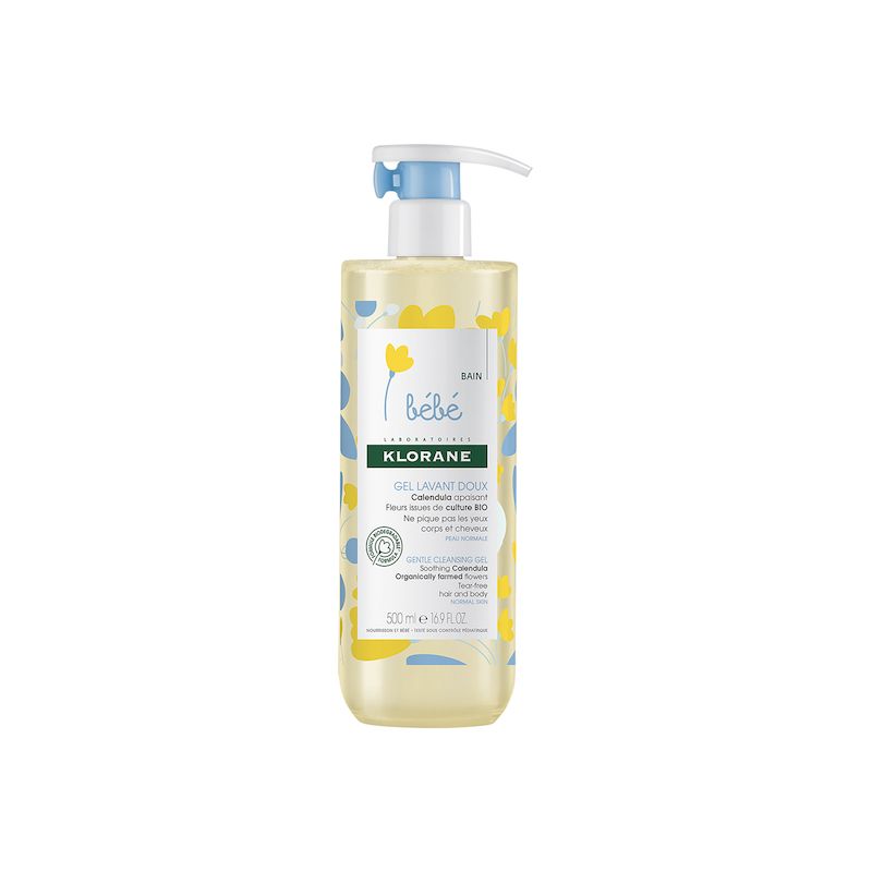 Klorane Bebe Gel de curatare par si corp | 500 ml