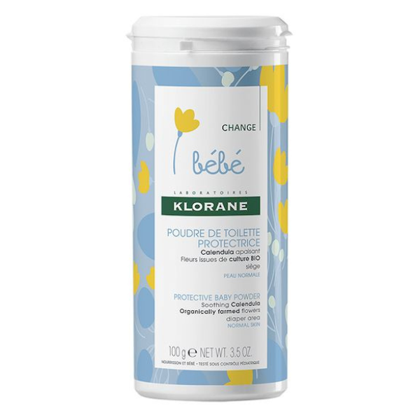 Klorane Bebe Pudra protectoare pentru zona scutecului | 100 g