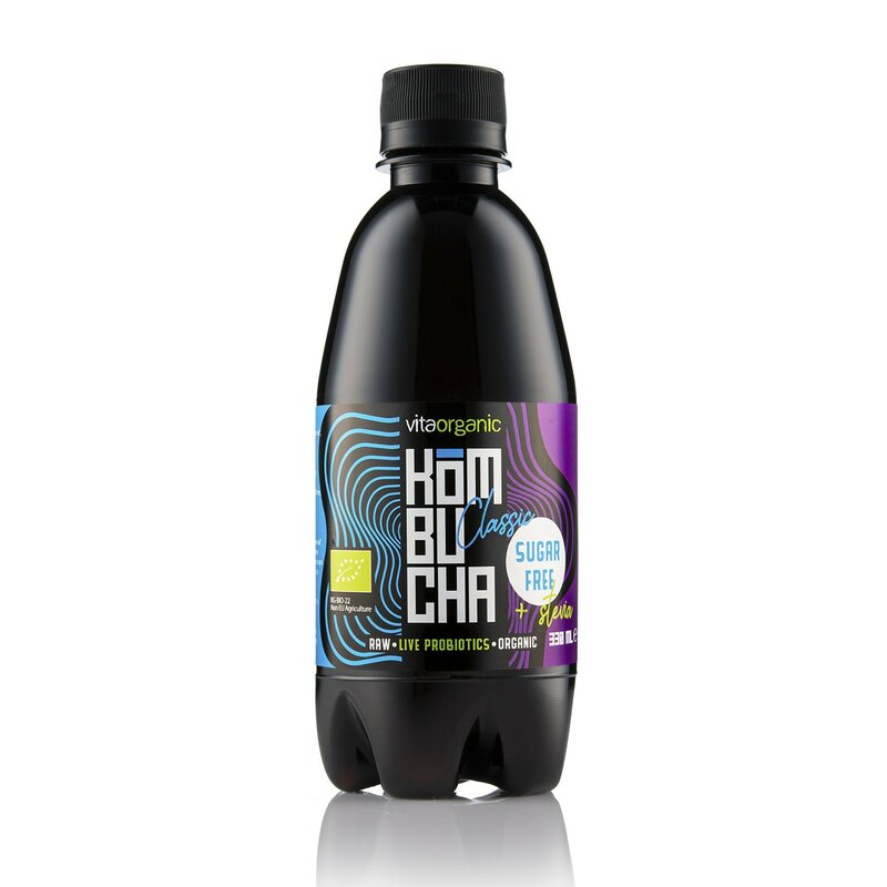 Kombucha clasic indulcita cu stevia bio 330ml Vita Organic